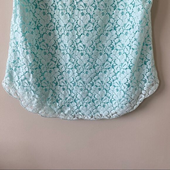 ARITIZA-TALULA Betty Lace Teal Tank Top - Picture 6 of 12